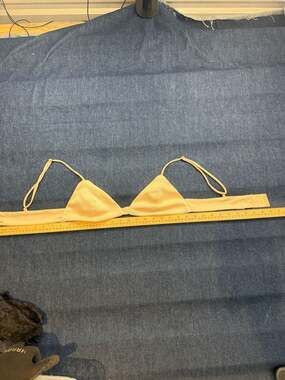 Edit by Nine Ribbed Triangle Bralette Size L